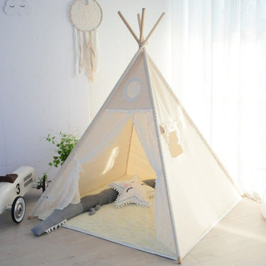 white teepee